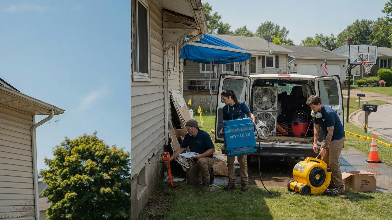 Ceiling Leak Cleanup in Campbell, OH near me